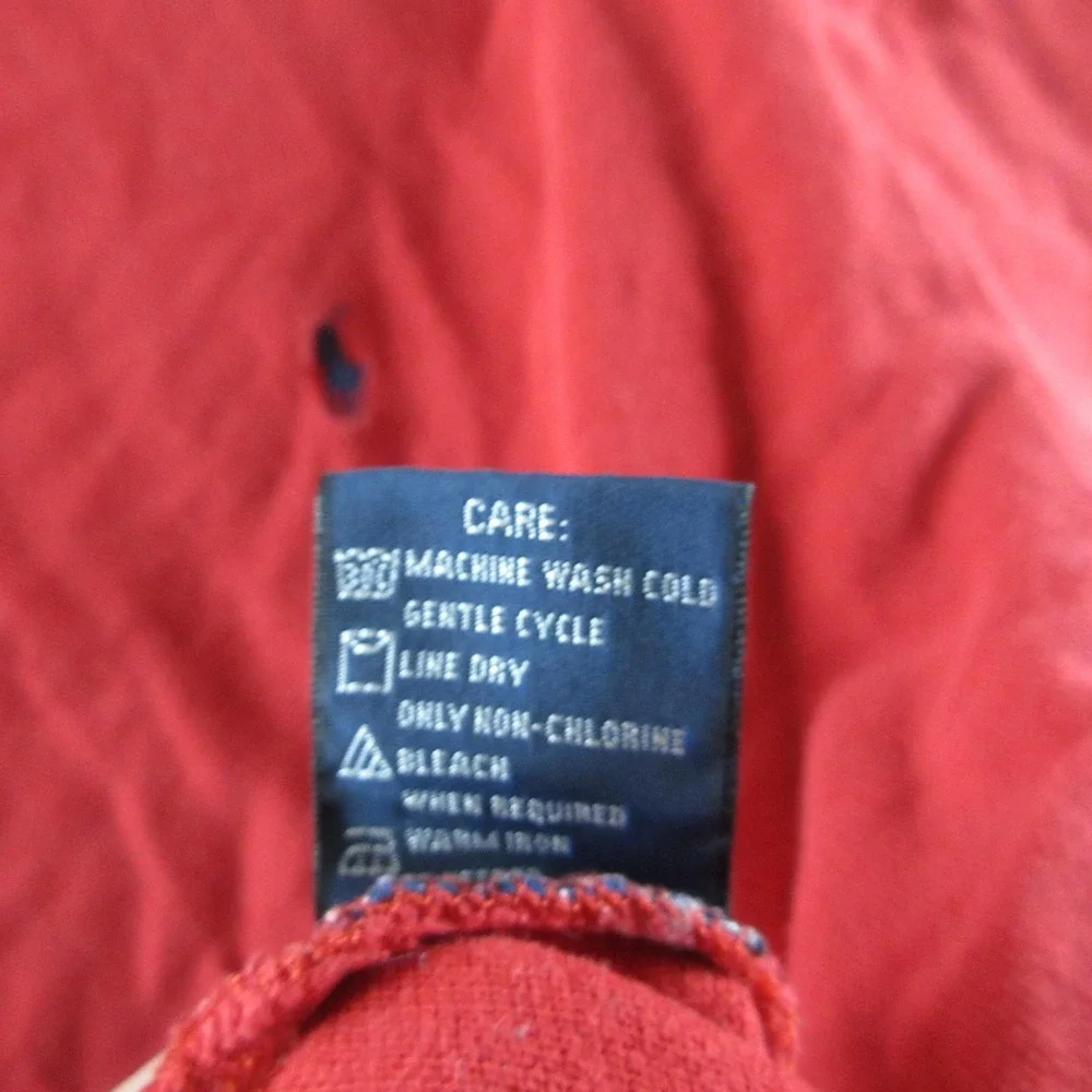 Ralph Lauren Polo Shirt Mens XL Red Short Sleeve Cotton Pony Logo Casual Pique‎